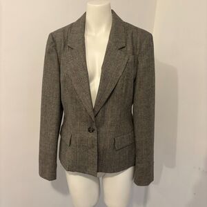 Kirkland Hall size Medium 100% Pure Wool Plaid Preppy Academia Old Money Blazer